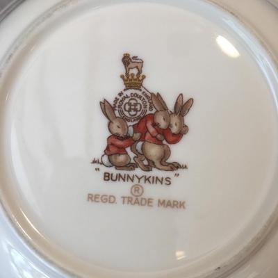 Vintage Royal Doulton Bunnykins bowl and cup set