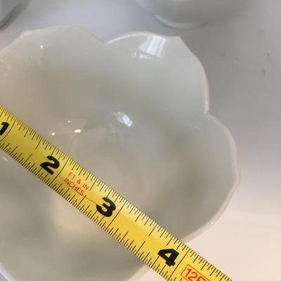 Set of lotus shaped bowls