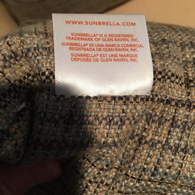 Pair of sunbrella pillows