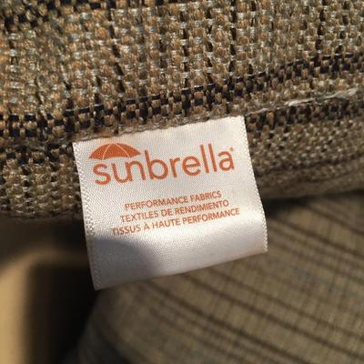 Pair of sunbrella pillows