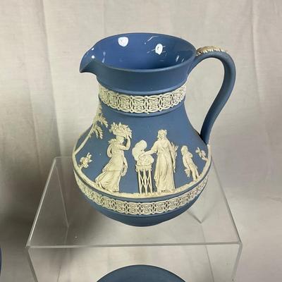 1012 Vintage Blue Wedgwood Jasperware Lot