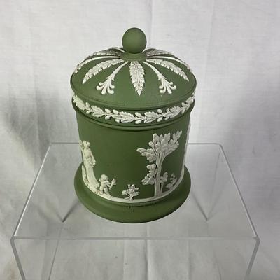 1013 Wedgwood Jasperware Covered Boxes and Tobacco Jar