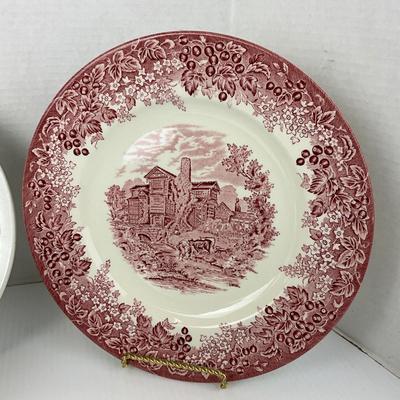 1057 Lot of Plates, Majolica, Wedgwood, and more