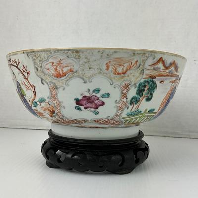 1058 Antique Chinese Export Bowl 9