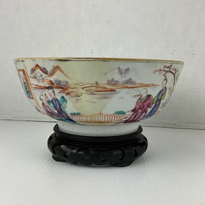 1058 Antique Chinese Export Bowl 9