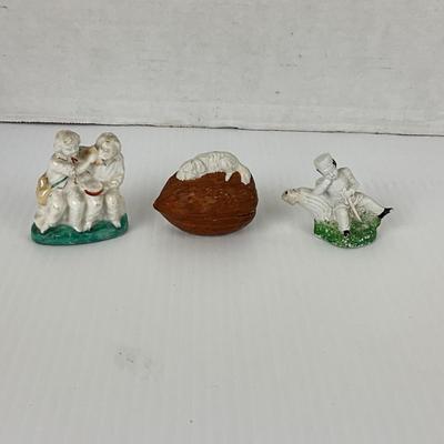 1061 Antique Miniature Staffordshire Collectibles