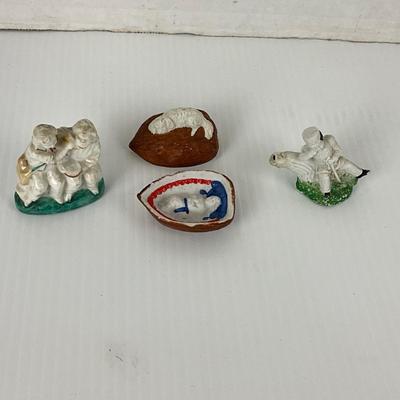 1061 Antique Miniature Staffordshire Collectibles
