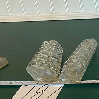 Crystal Salt and Pepper Shakers