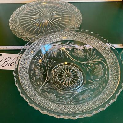 Cake Plate and Bowl