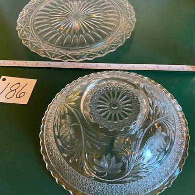 Cake Plate and Bowl