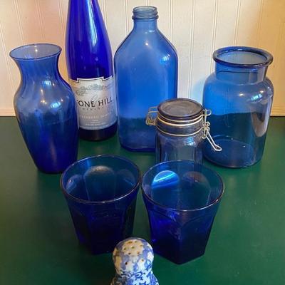 Blue Glass Lot