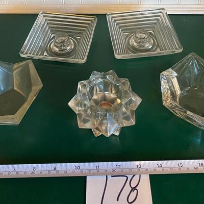 Manhattan Depression Glass Candle Holders and More