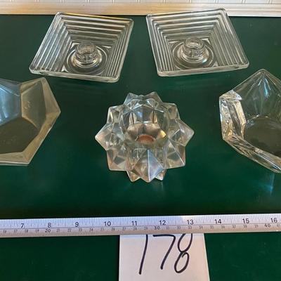 Manhattan Depression Glass Candle Holders and More