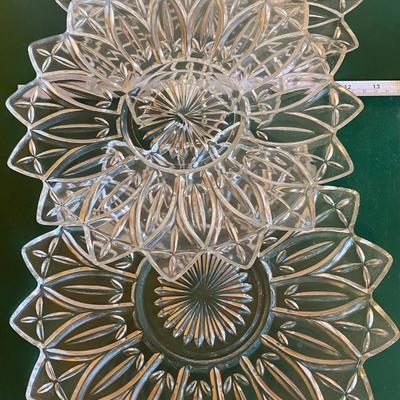 3 Vintage 11.5â€ Glass Plates