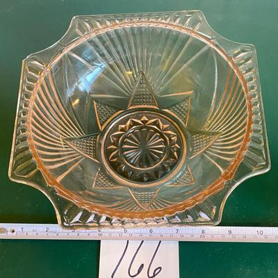 Vintage Pink Depression Glass Bowl