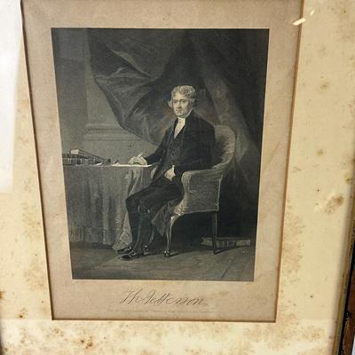 1077 Vintage Thomas Jefferson Engraving