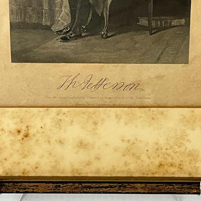 1077 Vintage Thomas Jefferson Engraving