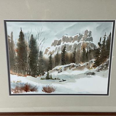 1079 Original Watercolor Landscape by Elaine Fleming