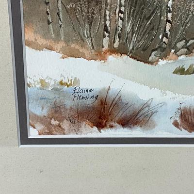 1079 Original Watercolor Landscape by Elaine Fleming