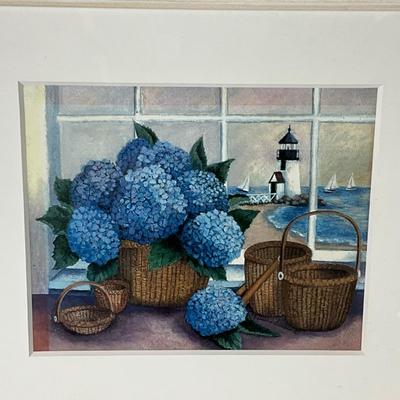 1080 Original Artwork of Lighthouse Nantucket Watercolor by Maureen Burbic