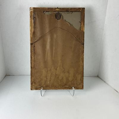 1089 Vintage Wooden Gold Gilt Framed Mirror