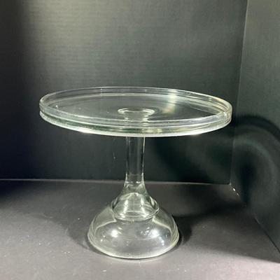 1098 Antique Pressed Glass Pedestal