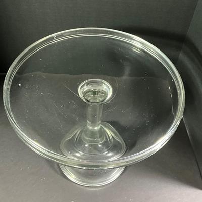 1098 Antique Pressed Glass Pedestal