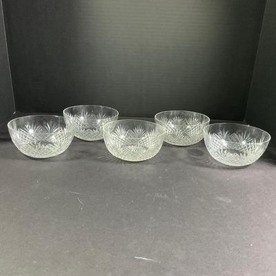 1113 Antique Cut Crystal Finger Bowls