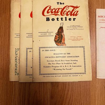 Collection of Coca Cola Memorabilia