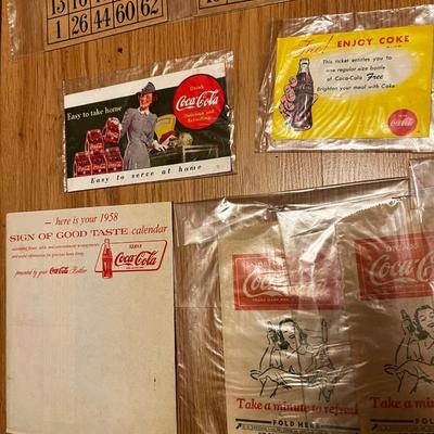 Collection of Coca Cola Memorabilia