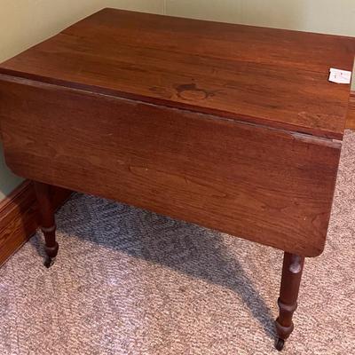 Vintage Farm House Drop Leaf Table