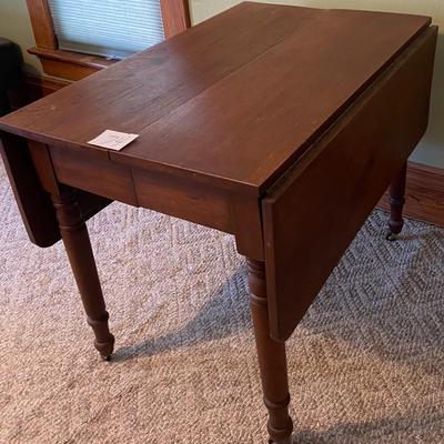 Vintage Farm House Drop Leaf Table