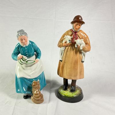1139 Vintage Royal Doulton Figures "Lambing Time, The Favourite"