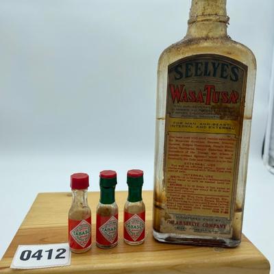 Seelyeâ€™s Wasa-Tusa and 3 mini tobasco