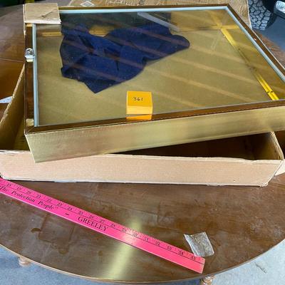 Gold color Metal Display case