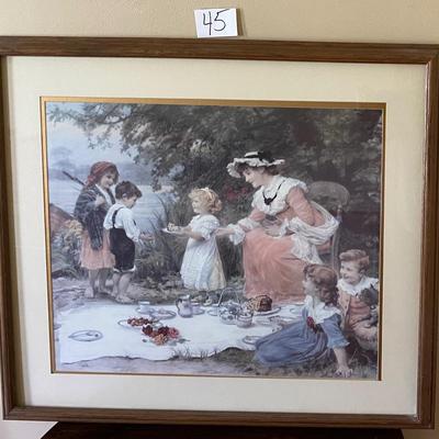 Framed Fredrick Morgan Print â€œCharityâ€