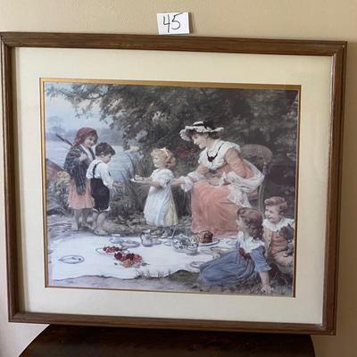 Framed Fredrick Morgan Print â€œCharityâ€