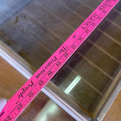 Pine deep table top display case