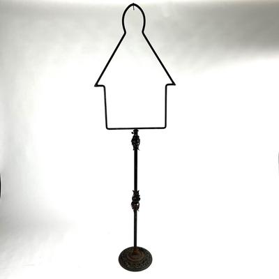 1159 Antique Rod Iron Two Piece Birdhouse Hanger