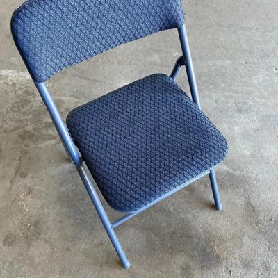 2 Cosco Navy Blue Padded Chairs