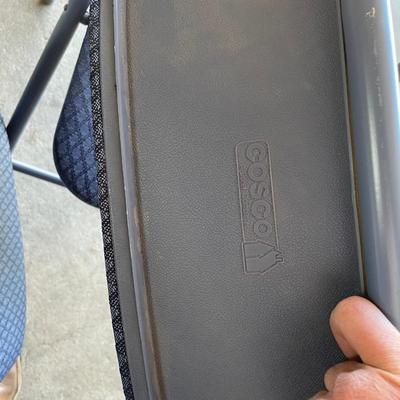 2 Cosco Navy Blue Padded Chairs