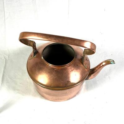 1151 Antique Copper Teapot (no lid) with French Pan