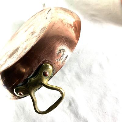 1151 Antique Copper Teapot (no lid) with French Pan