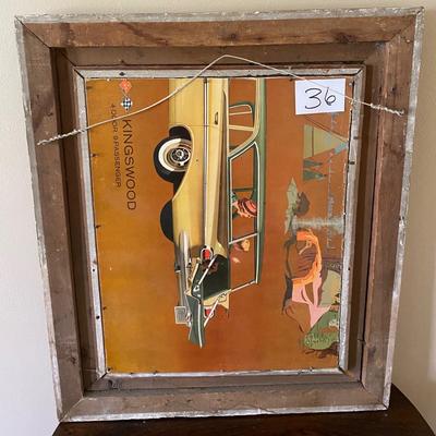 â€œDarlingâ€ in Vintage Wood Frame