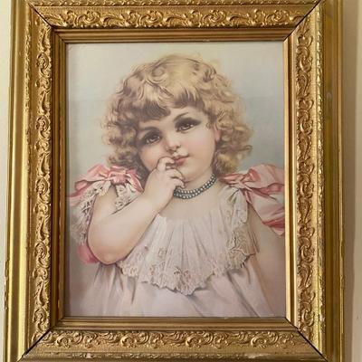 â€œDarlingâ€ in Vintage Wood Frame