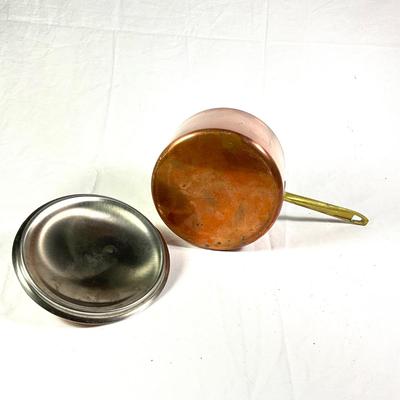 1152 Copper Brass Handled Sauce Pan