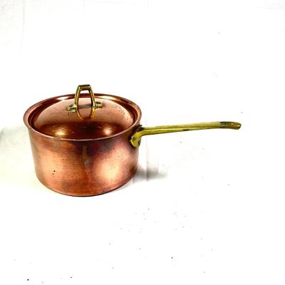 1152 Copper Brass Handled Sauce Pan