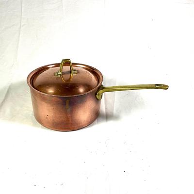 1152 Copper Brass Handled Sauce Pan