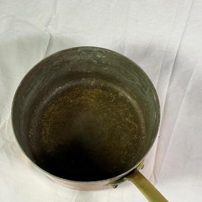 1153 Vintage French Copper Sauce Pot