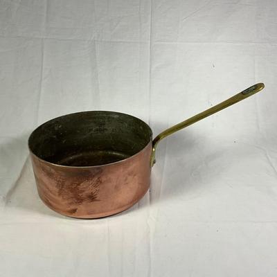 1153 Vintage French Copper Sauce Pot